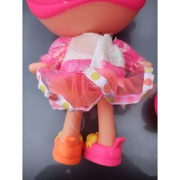 Lalaloopsy Littles Lolly Candy Ribbon Colorful Doll Toy Pink Orange Yellow Bows - Picture 8 of 10